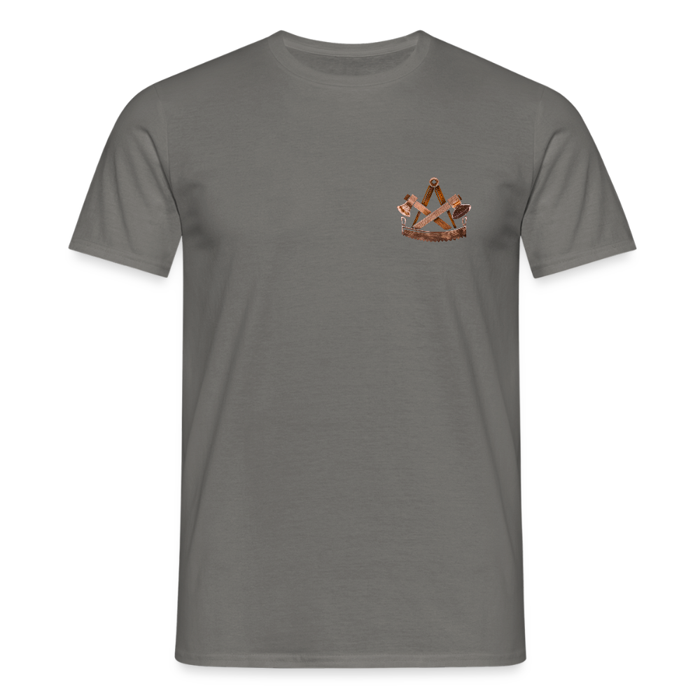 Unisex T-Shirt "Zimmermann" (beidseitig bedruckt) - Graphit