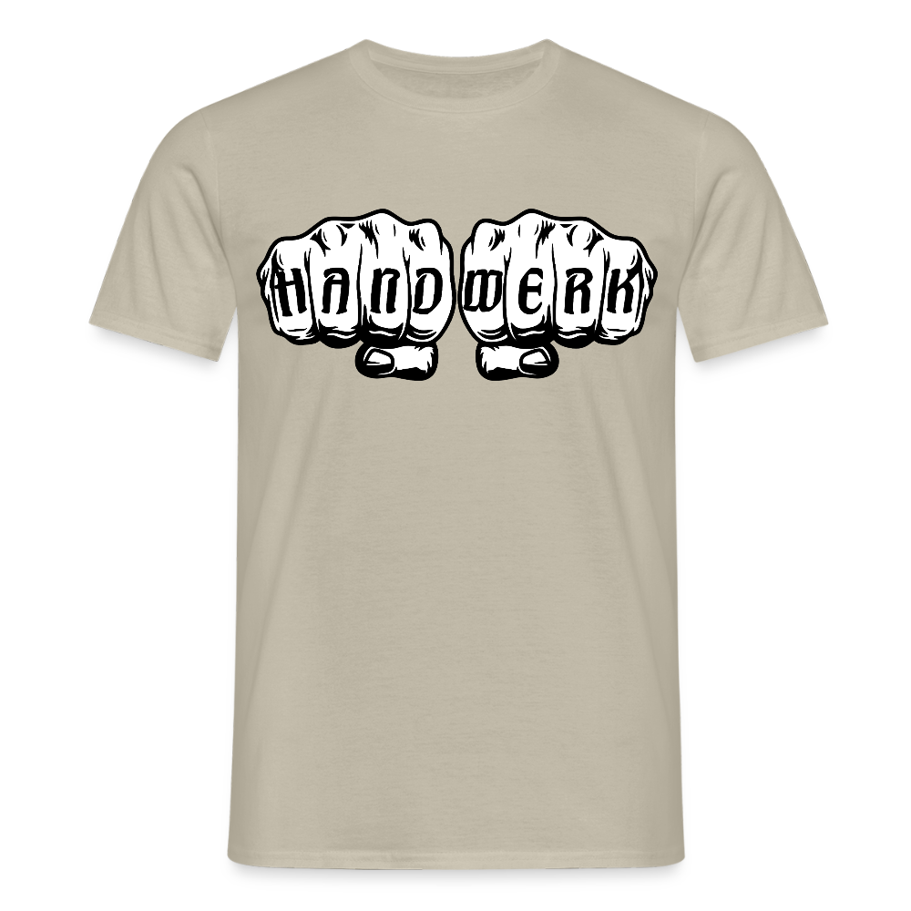 Unisex T-Shirt "Handwerk" Sandbeige Männer T-Shirt