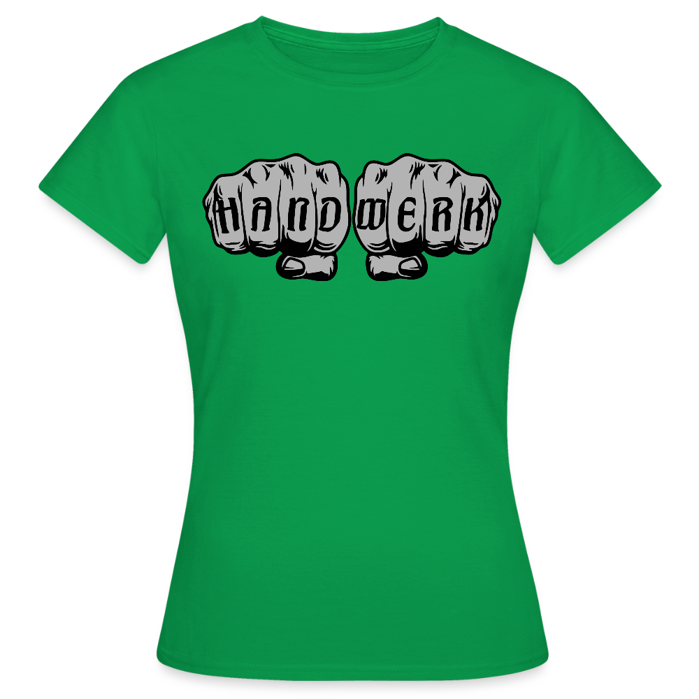 Frauen T-Shirt "Power-Handwerk" Kelly Green Frauen T-Shirt