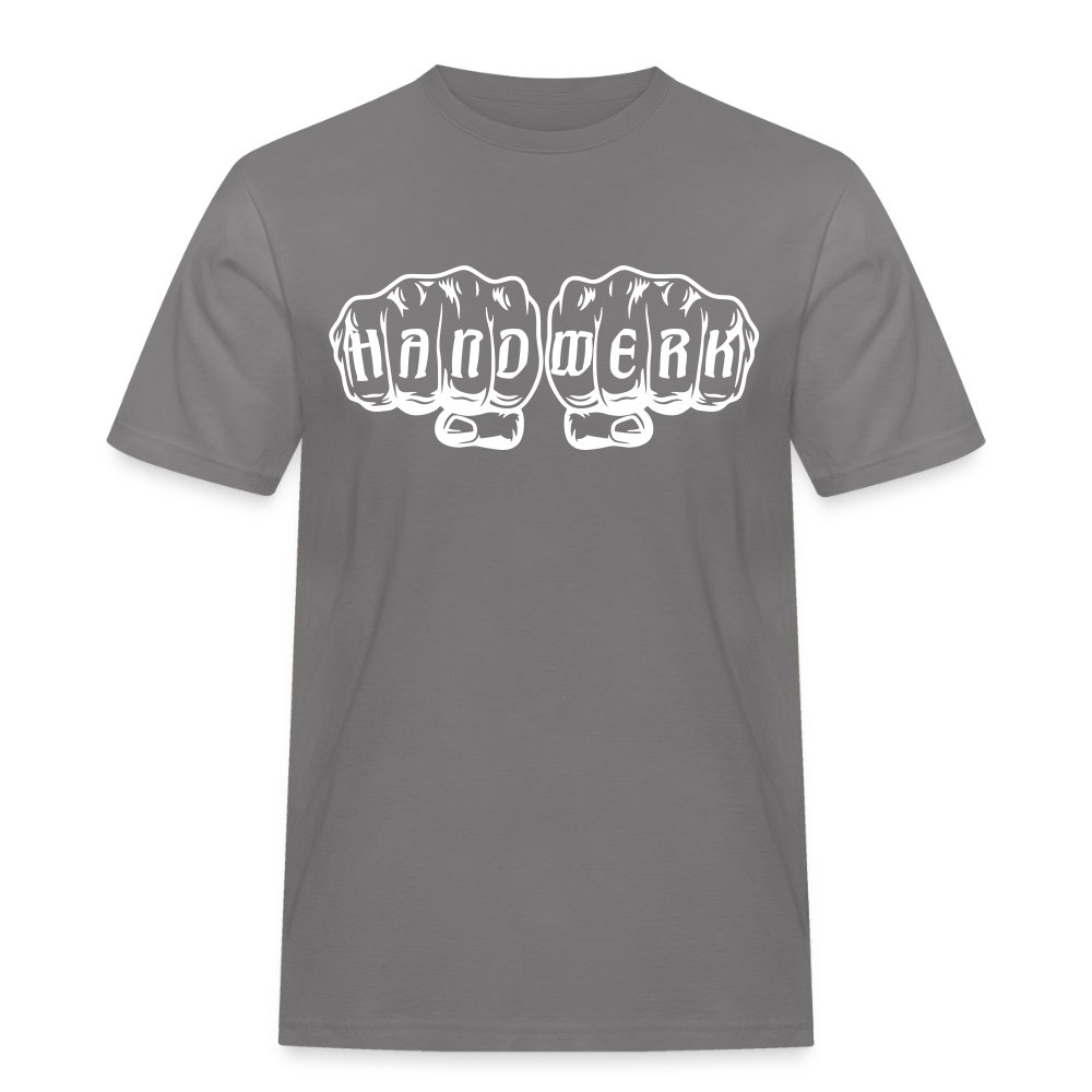 Männer Workwear T-Shirt "Handwerk" - Grau