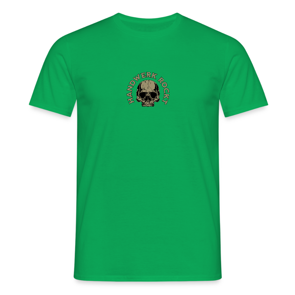 Unisex T-Shirt "Handwerk-Rockt" (beidseitig bedruckt) - Kelly Green