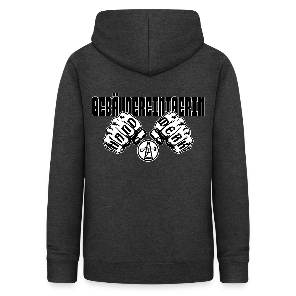 Frauen Hoodie "Gebäudereinigerin" (beidseitig bedruckt) - Anthrazit