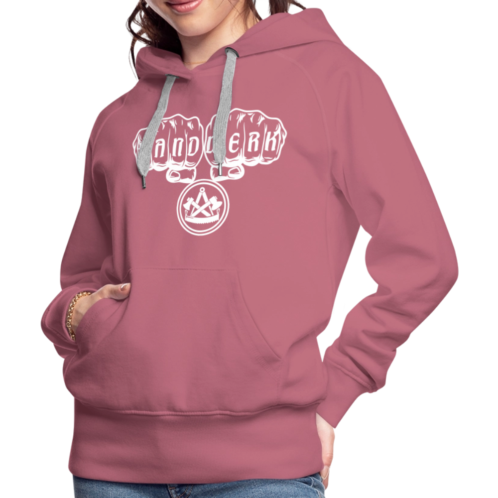 Frauen Premium Hoodie "Zimmermann" - Malve