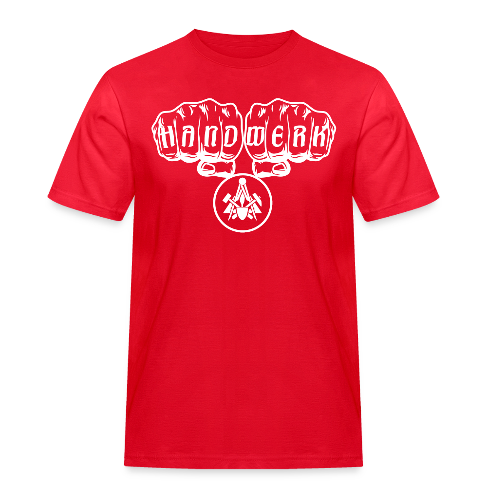 Männer Workwear T-Shirt "Maurer" Rot Männer Workwear T-Shirt