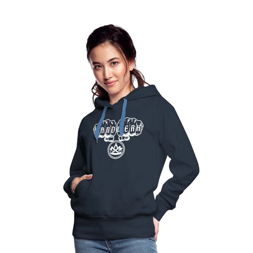 Frauen Premium Hoodie "Zimmermann" - Navy