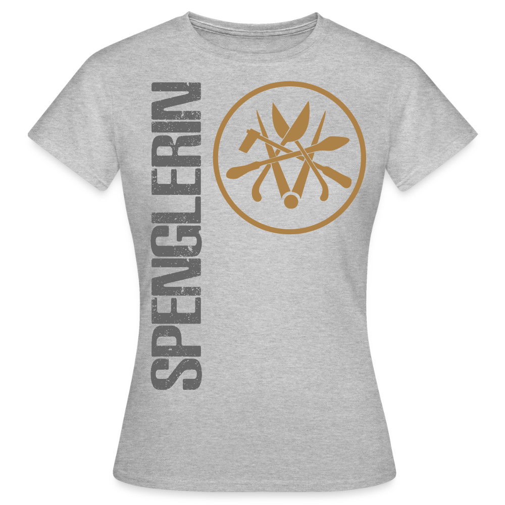 Frauen T-Shirt "Spenglerin" - Grau meliert