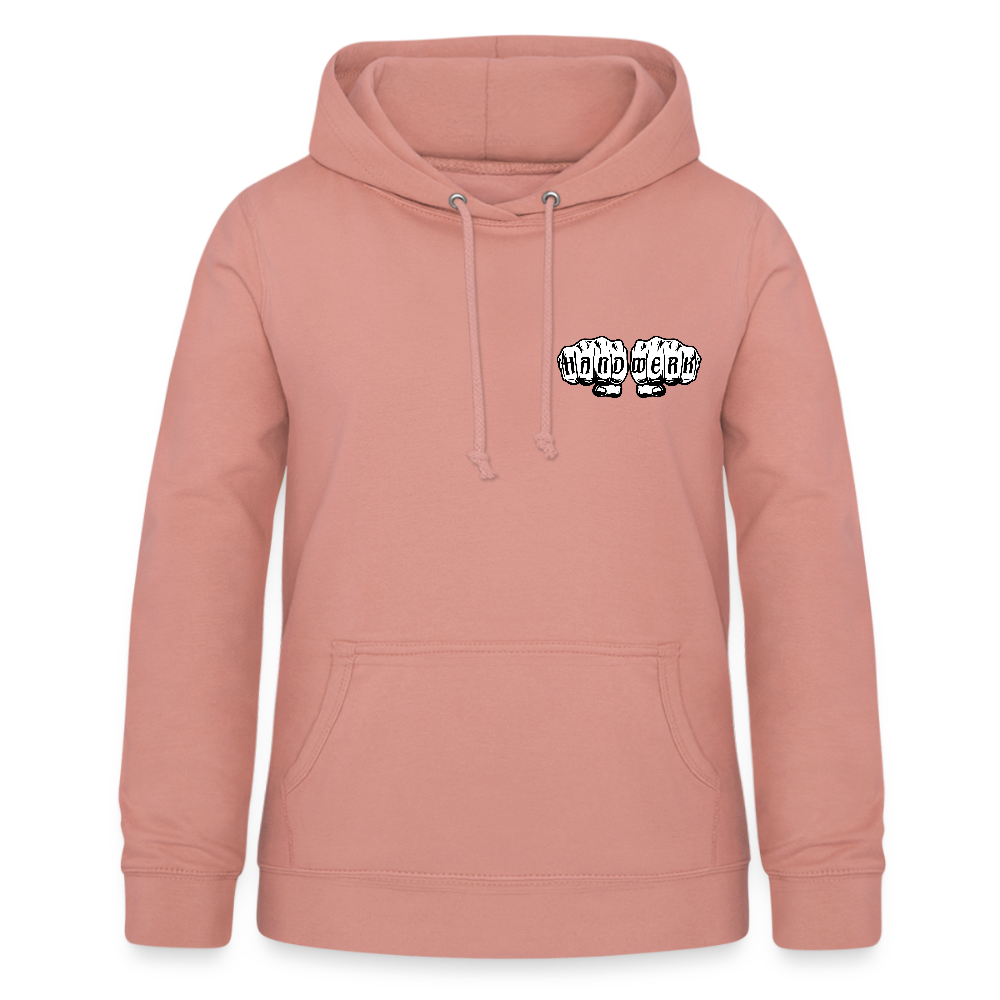 Frauen Hoodie "Heizungsbauerin" (beidseitig beruckt) - Altrosa