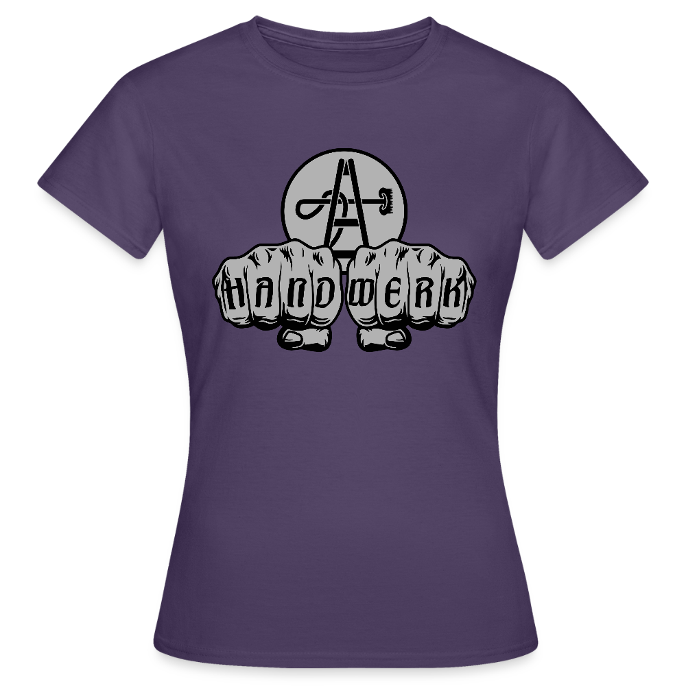 Frauen T-Shirt "Gebäudereiniger" - Dunkellila