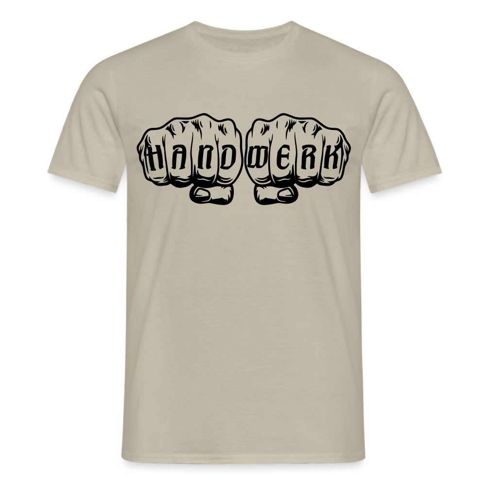 Unisex T-Shirt "Handwerk" Sandbeige Männer T-Shirt