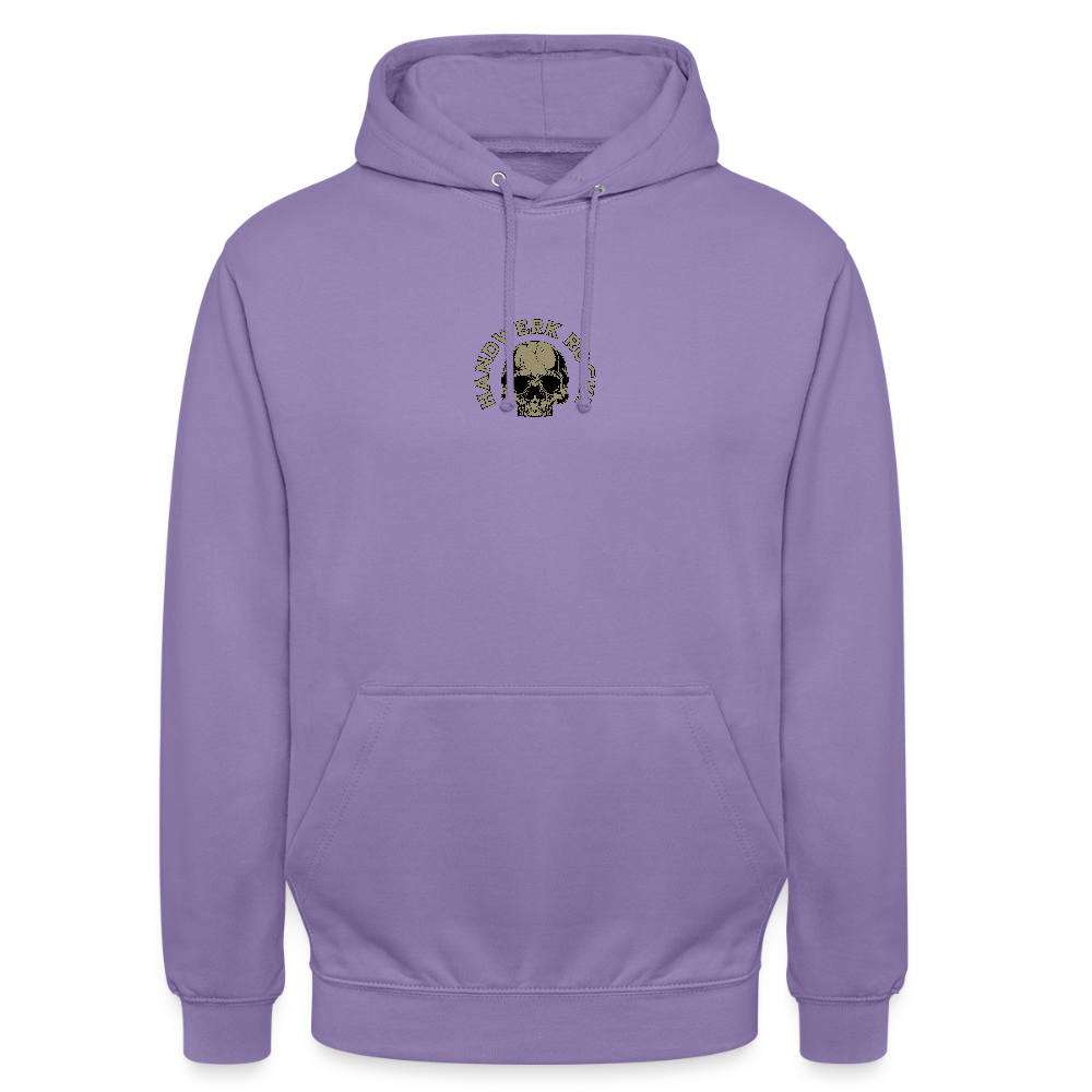 Unisex Hoodie "Handwerk-Rockt" (beidseitig bedruckt) - Lavendel