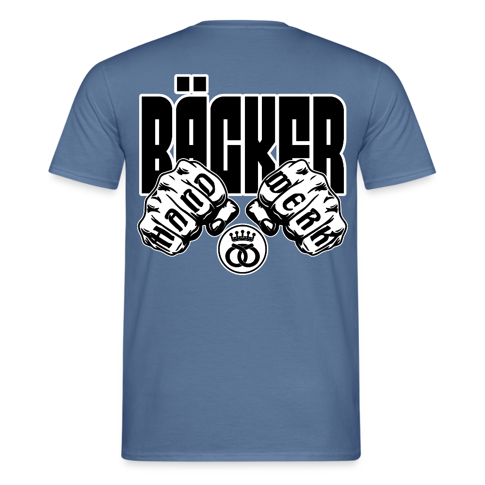 Unisex T-Shirt "Bäcker" - Taubenblau