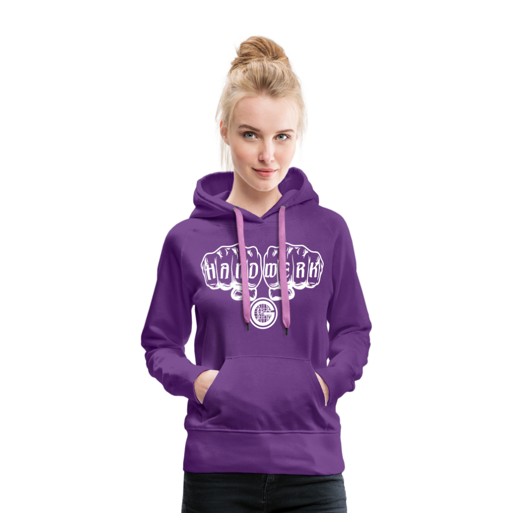 Frauen Premium Hoodie "Gerüstbauer" - Purple