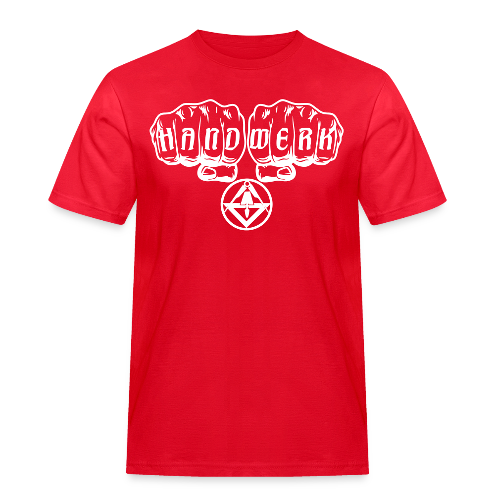 Männer Workwear T-Shirt "Stuckateur" - Rot