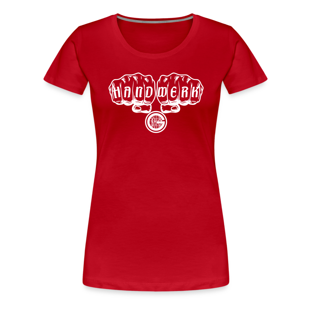 Frauen Premium T-Shirt "Gerüstbauer" - Rot
