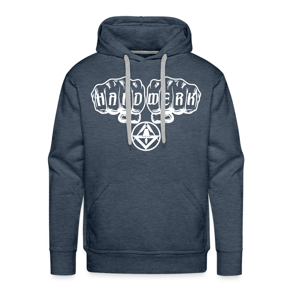 Männer Premium Hoodie "Stuckateur" - Jeansblau