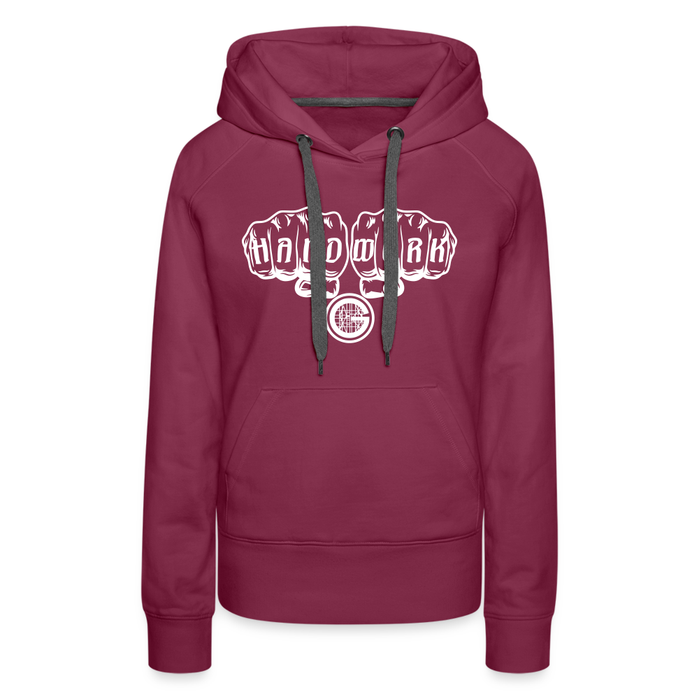 Frauen Premium Hoodie "Gerüstbauer" - Bordeaux