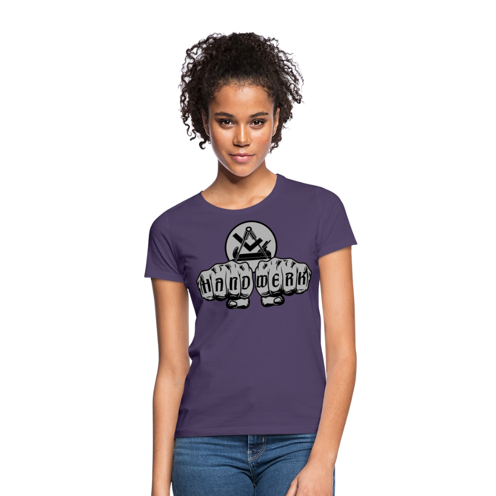 Frauen T-Shirt "Schreiner/Tischler" - Dunkellila