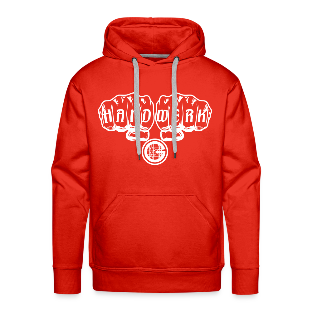 Männer Premium Hoodie "Gerüstbauer" - Rot