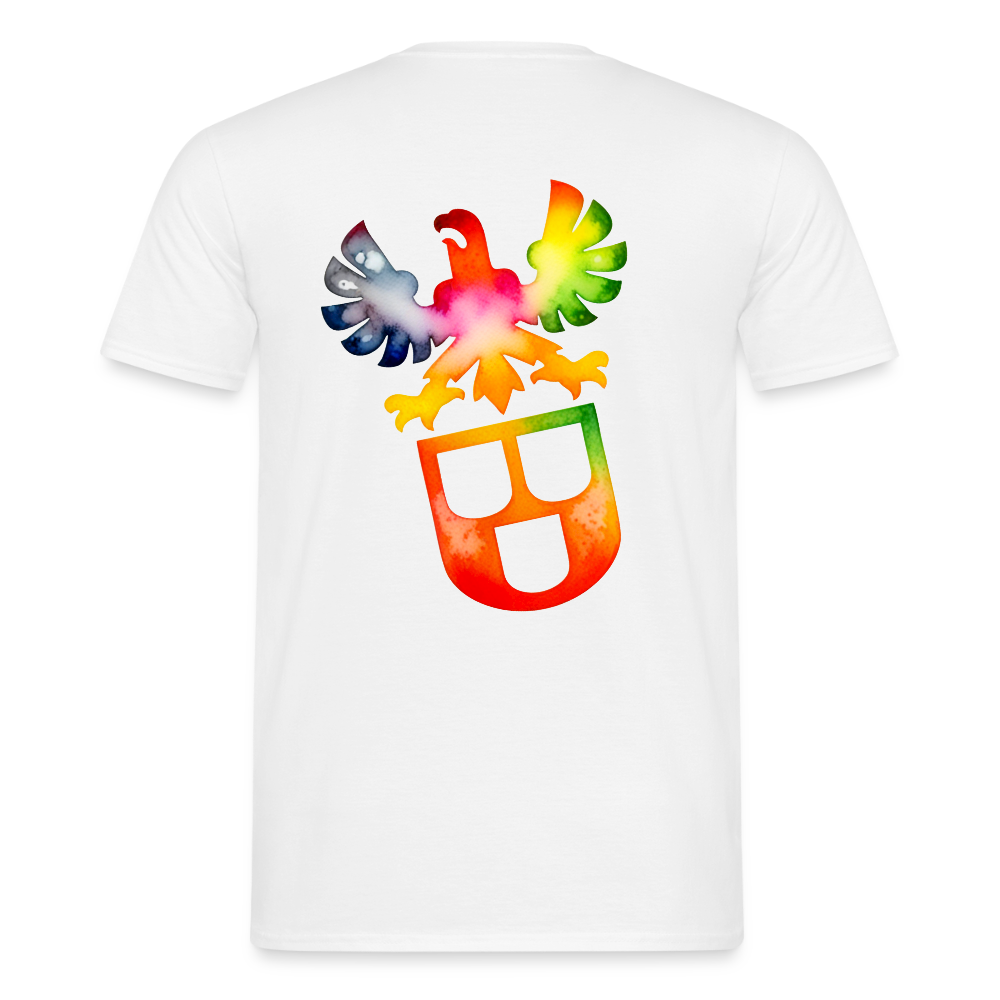 Unisex T-Shirt "Maler" (beidseitig bedruckt) - Weiß