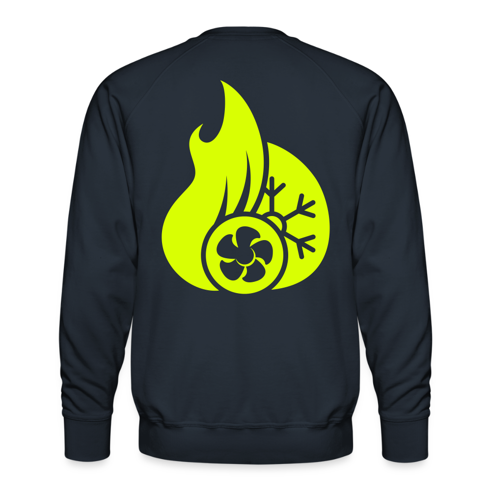 Unisex Premium Pullover "Klimatechniker" neongelb Männer Premium Pullover