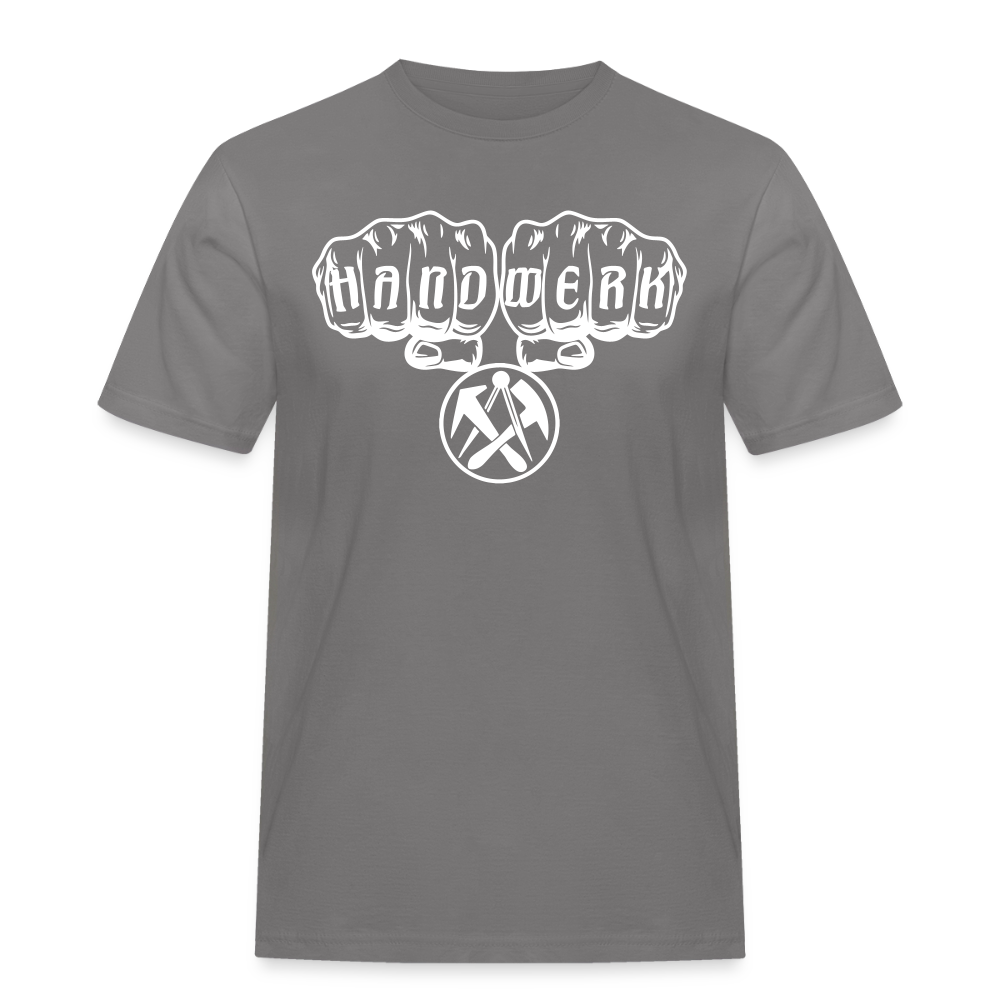 Männer Workwear T-Shirt "Dachdecker" Grau Männer Workwear T-Shirt