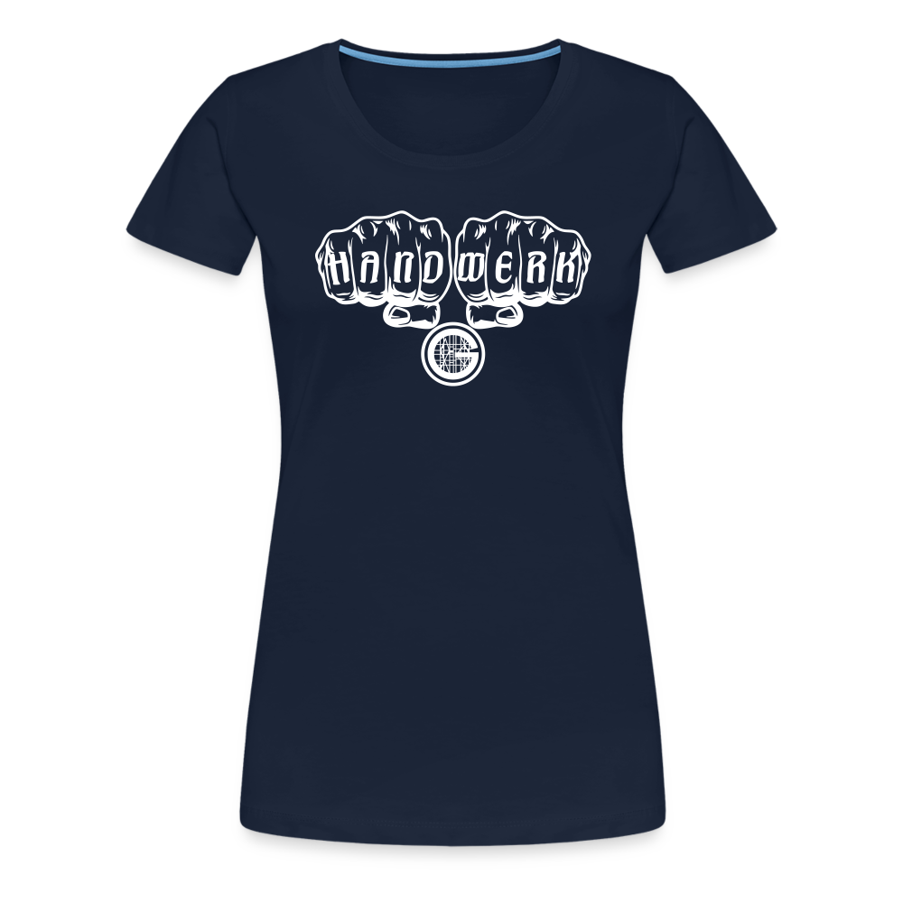 Frauen Premium T-Shirt "Gerüstbauer" - Navy