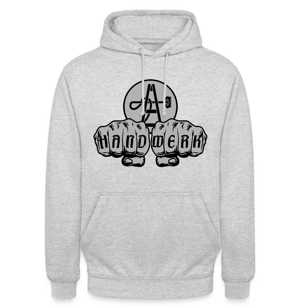 Unisex Hoodie "Gebäudereiniger" - Hellgrau meliert
