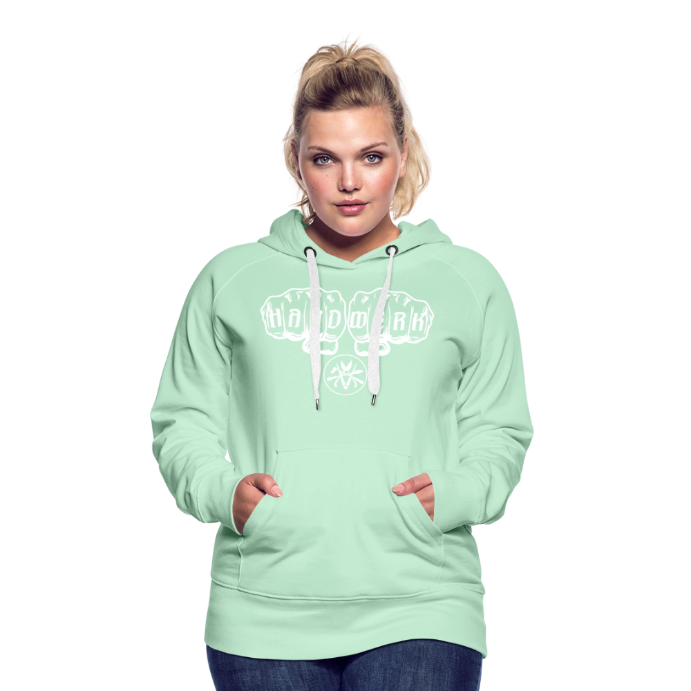 Frauen Premium Hoodie "Spengler" - helles Mintgrün