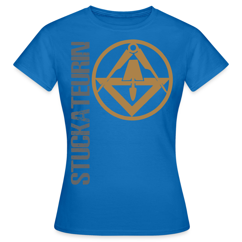 Frauen T-Shirt "Stuckateurin" - Royalblau