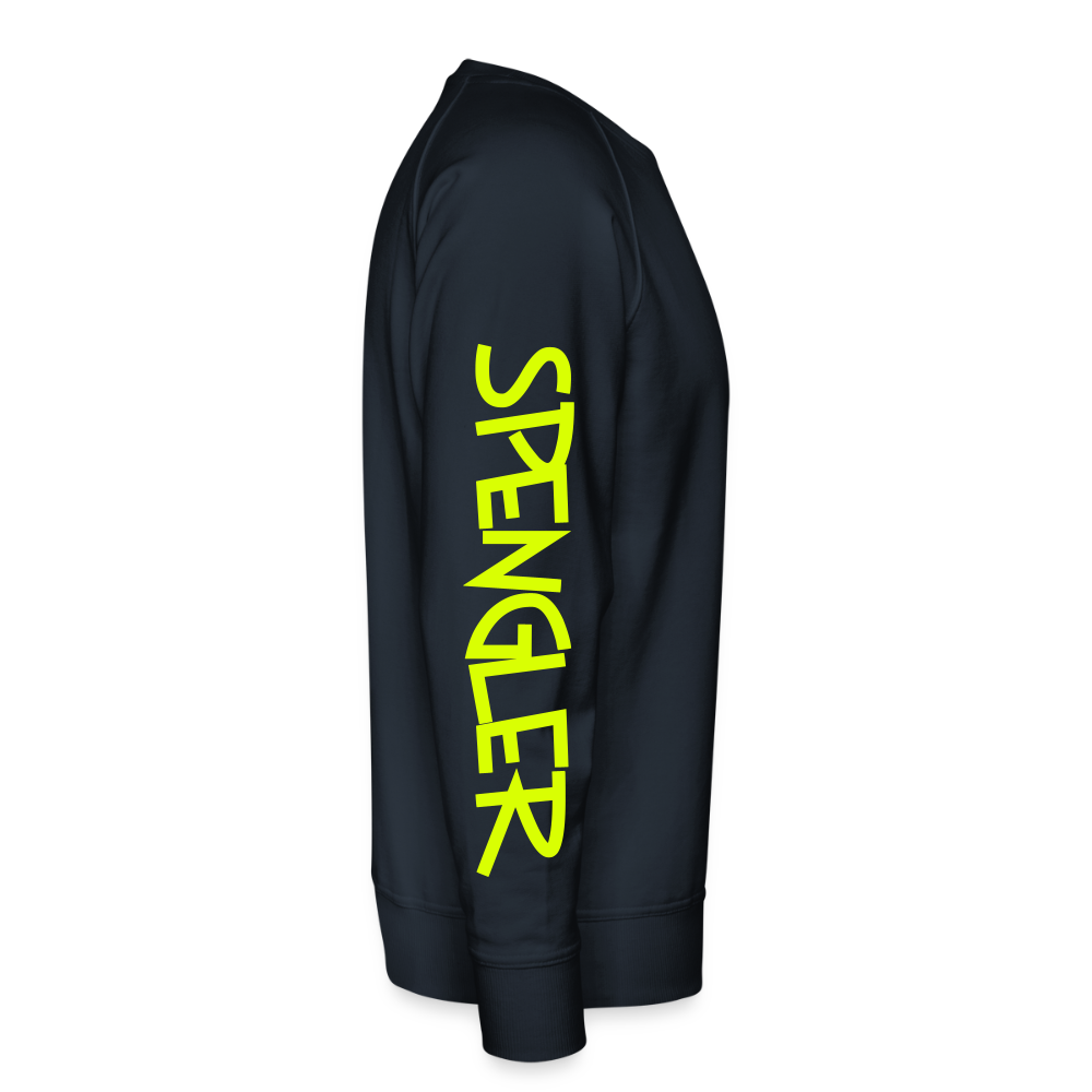 Unisex Premium Pullover "Spengler" neongelb - Navy