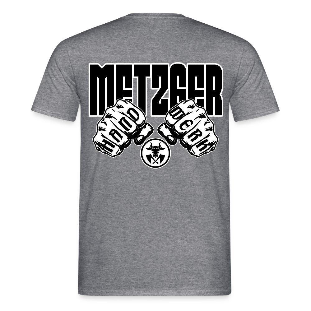 Unisex T-Shirt "Metzger" - Graphit meliert