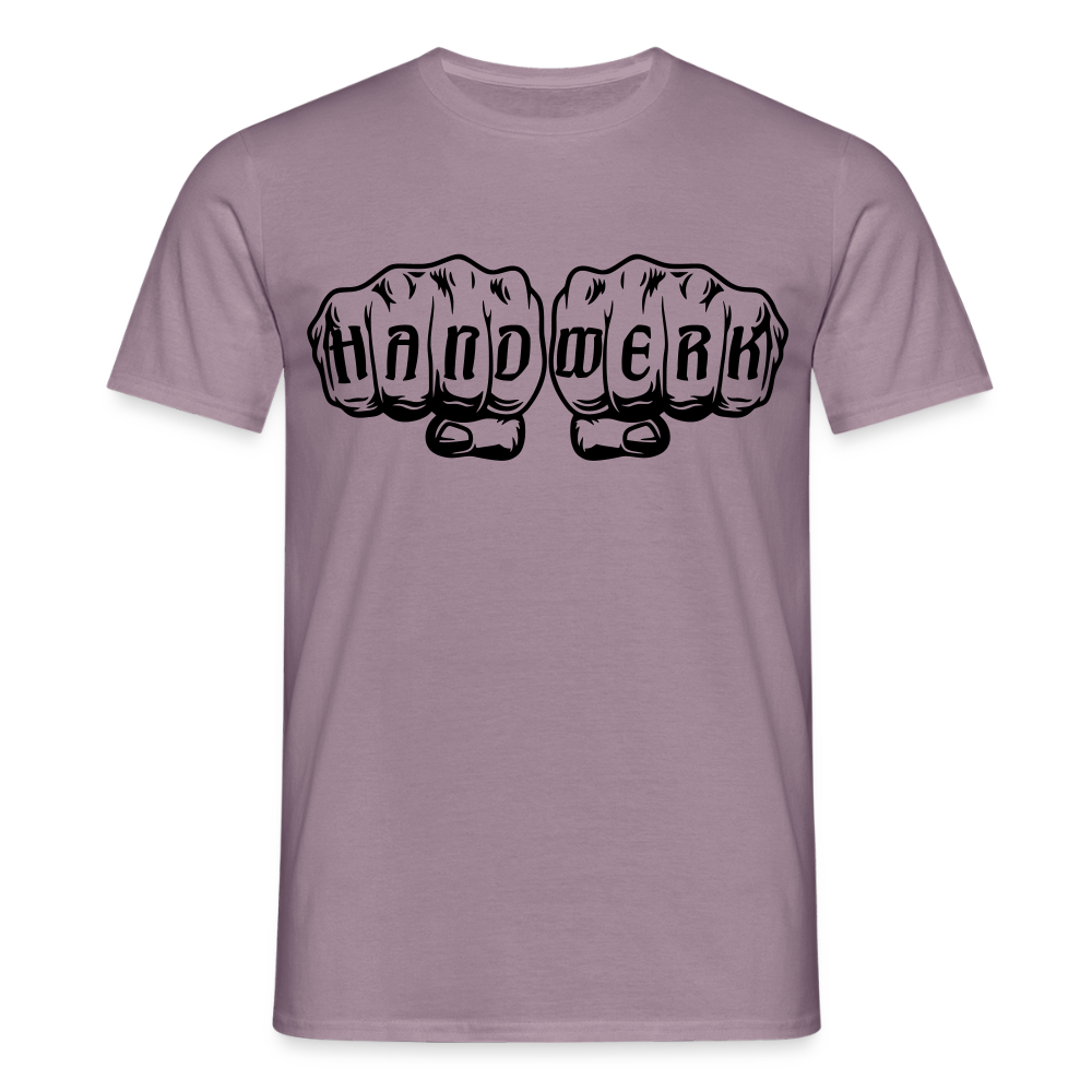 Unisex T-Shirt "Handwerk" Lilagrau Männer T-Shirt