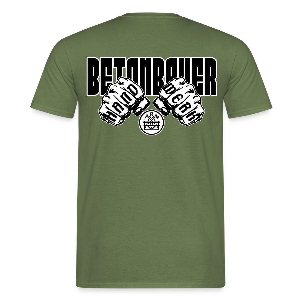 Unisex T-Shirt "Betonbauer" - Militärgrün