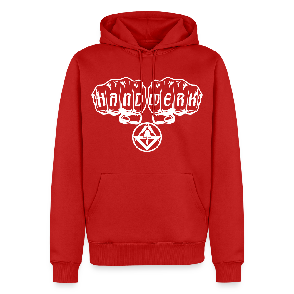 Männer Premium Hoodie "Stuckateur" - Rot
