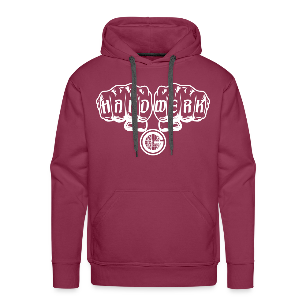 Männer Premium Hoodie "Gerüstbauer" - Bordeaux