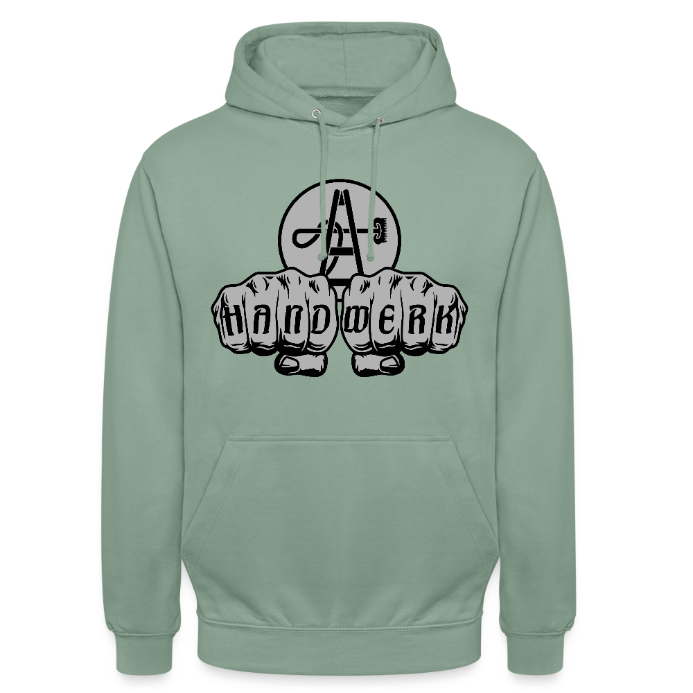 Unisex Hoodie "Gebäudereiniger" - Graugrün