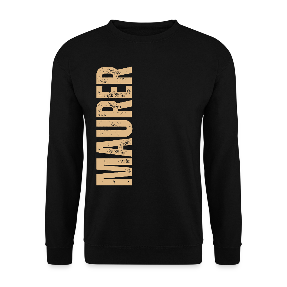 Unisex Pullover "Maurer" Schwarz Unisex Pullover