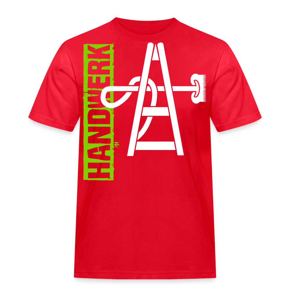 Unisex Workwear T-Shirt "Gebäudereiniger" - Rot