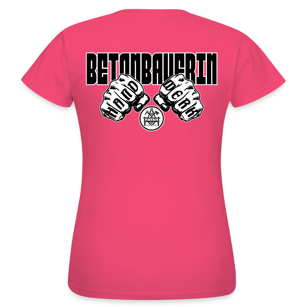 Frauen T-Shirt "Betonbauerin" (beidseitig bedruckt) - Azalea