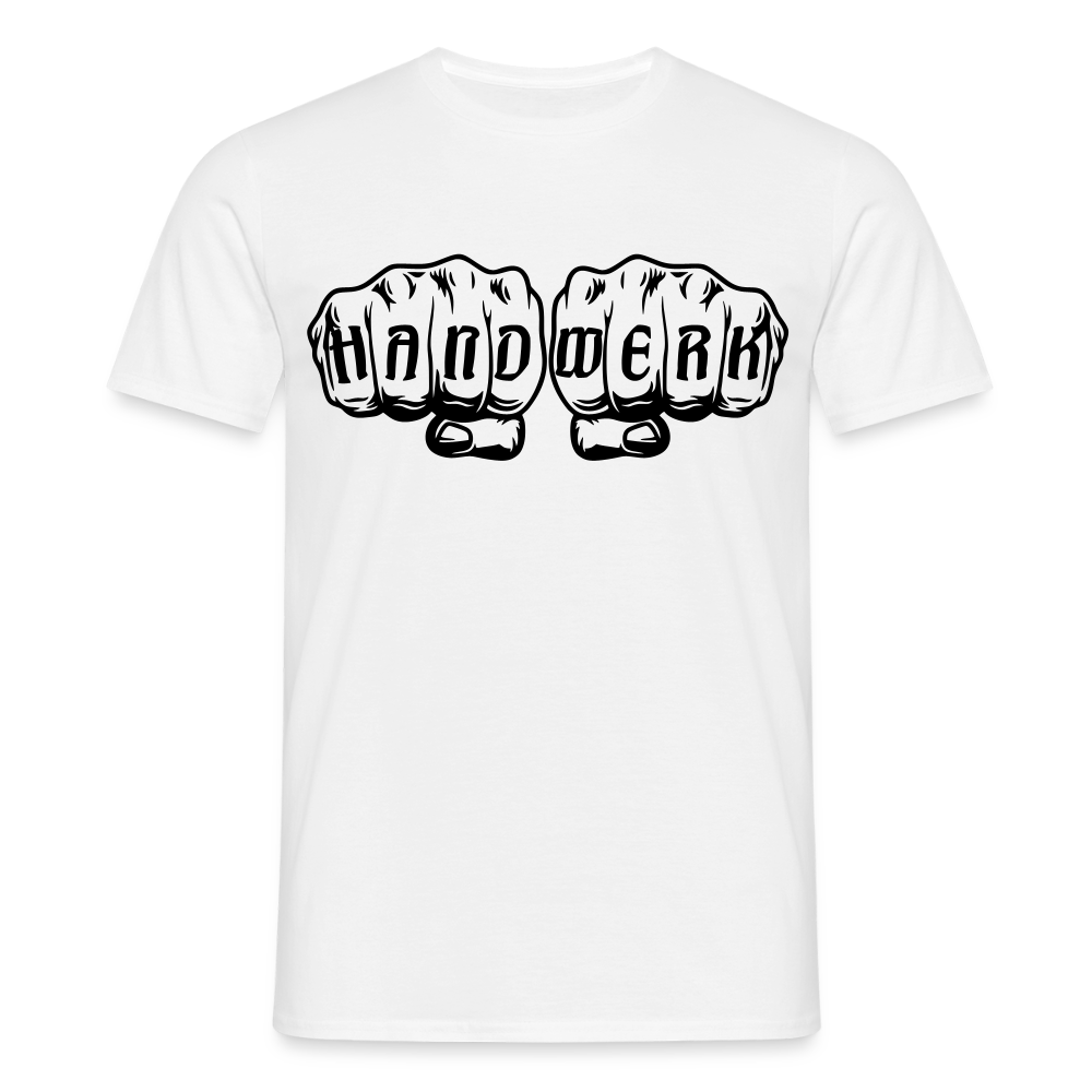 Unisex T-Shirt "Handwerk" Weiß Männer T-Shirt