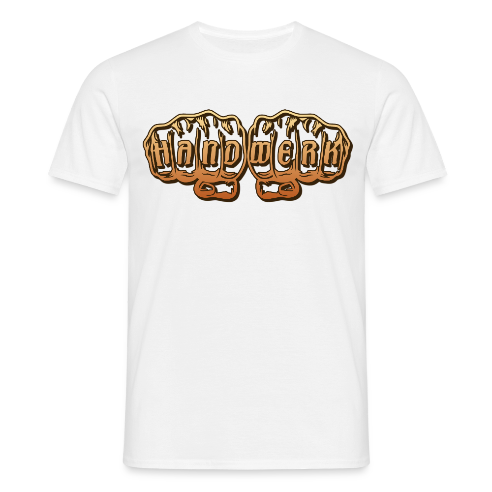 Unisex T-Shirt "Handwerk" Weiß Männer T-Shirt