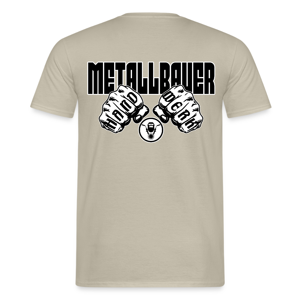 Unisex T-Shirt "Metallbauer" - Sandbeige