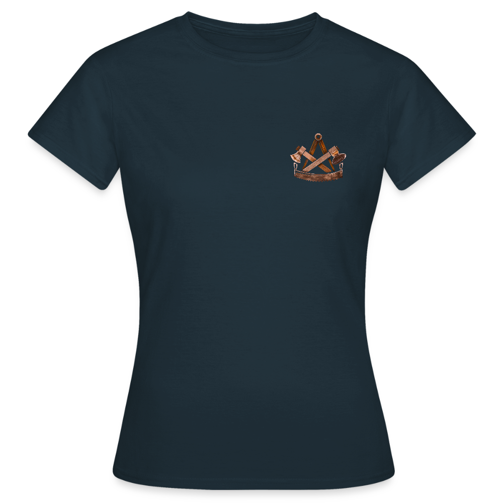 Frauen T-Shirt "Zimmermann" (beidseitig bedruckt) - Navy