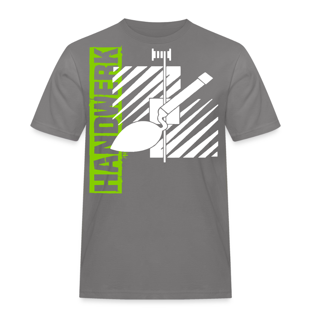 Unisex Workwear T-Shirt "Fliesenleger" - Grau