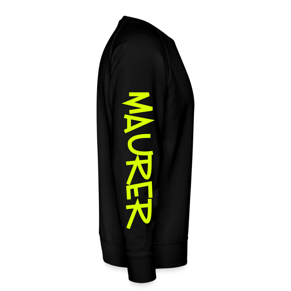 Unisex Premium Pullover "Maurer" neongelb Männer Premium Pullover