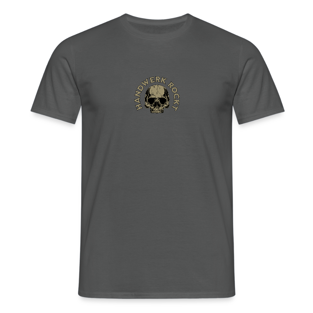 Unisex T-Shirt "Handwerk-Rockt" (beidseitig bedruckt) - Anthrazit