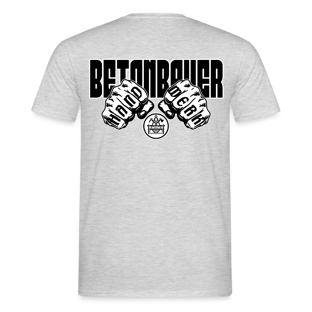 Unisex T-Shirt "Betonbauer" - Grau meliert