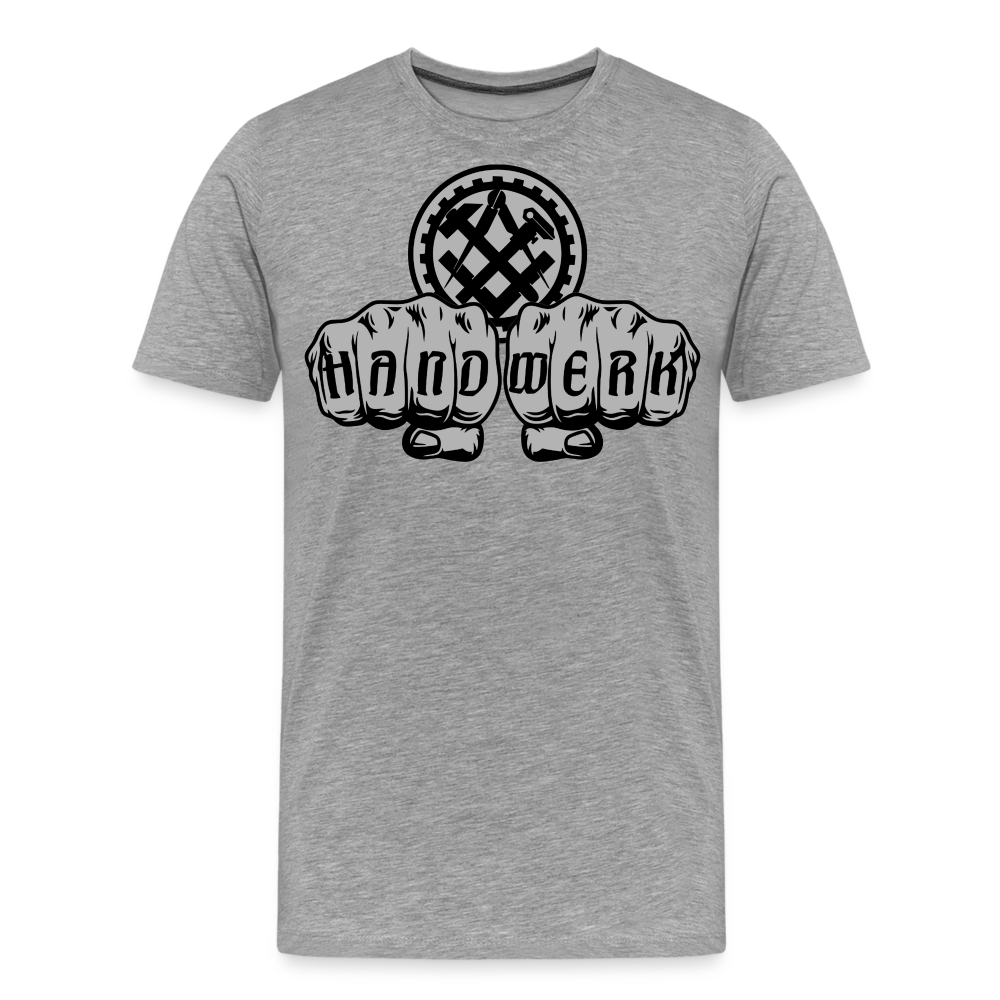 Männer Premium T-Shirt "Mechaniker" - Grau meliert