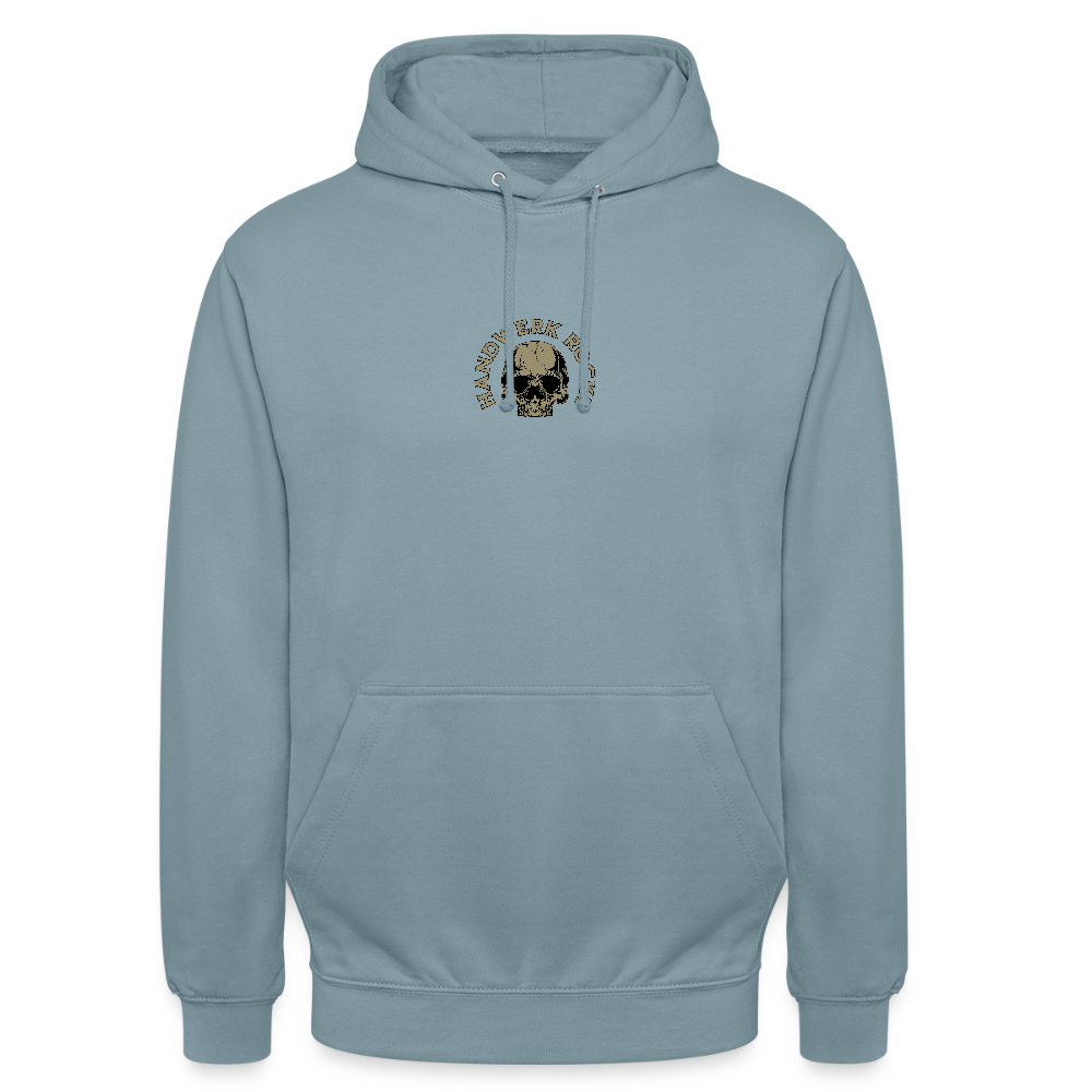 Unisex Hoodie "Handwerk-Rockt" (beidseitig bedruckt) - Nebelblau