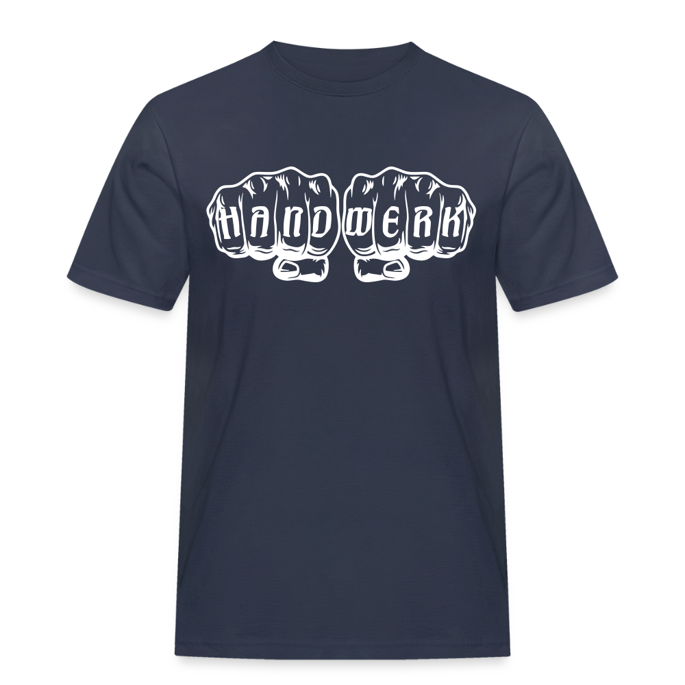 Männer Workwear T-Shirt "Handwerk" - Navy
